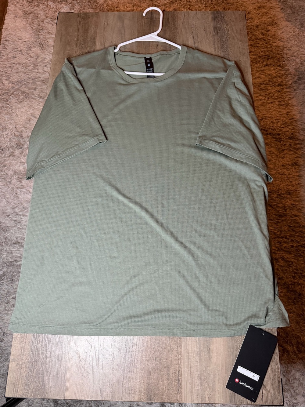 NWT Lululemon Men’s Mile Marker Mesh Short Sleeve Sz 2XL *Willow green*